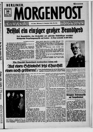 Berliner Morgenpost vom 27.11.1940