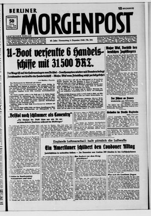 Berliner Morgenpost vom 05.12.1940