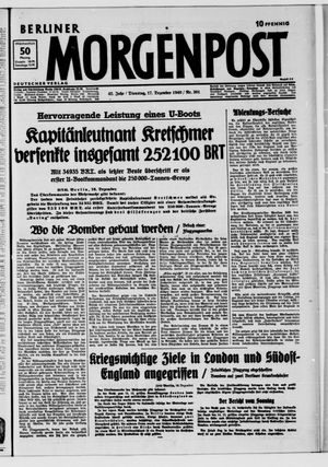 Berliner Morgenpost vom 17.12.1940