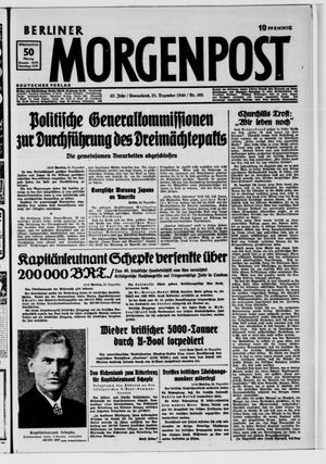 Berliner Morgenpost vom 21.12.1940