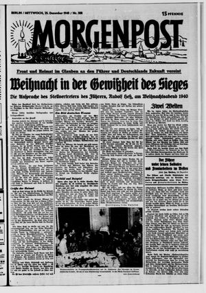Berliner Morgenpost vom 25.12.1940