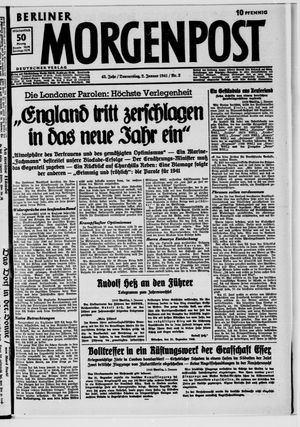 Berliner Morgenpost vom 02.01.1941