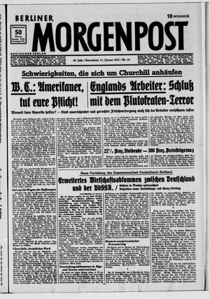 Berliner Morgenpost vom 11.01.1941