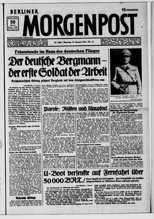 Berliner Morgenpost vom 12.01.1941