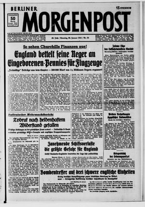 Berliner Morgenpost vom 26.01.1941