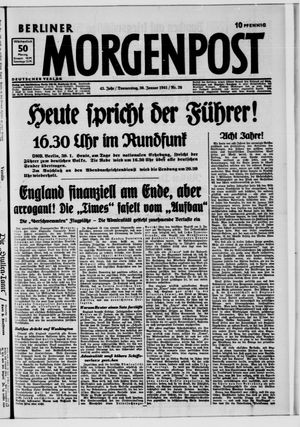 Berliner Morgenpost vom 30.01.1941