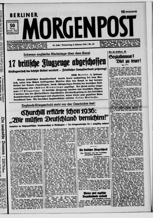 Berliner Morgenpost vom 06.02.1941