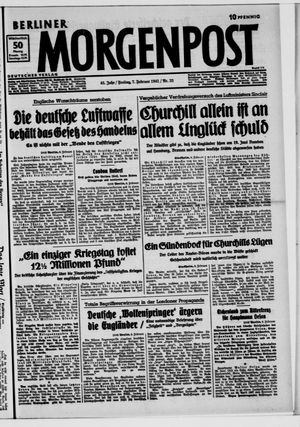 Berliner Morgenpost vom 07.02.1941