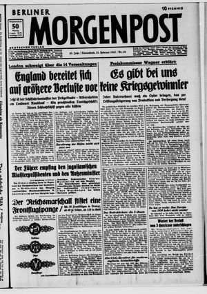 Berliner Morgenpost vom 15.02.1941