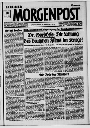 Berliner Morgenpost vom 16.02.1941