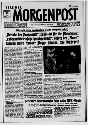 Berliner Morgenpost vom 23.02.1941