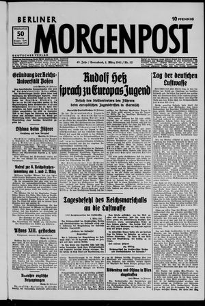 Berliner Morgenpost vom 01.03.1941