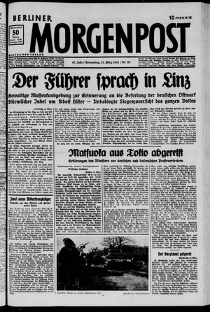 Berliner Morgenpost vom 13.03.1941