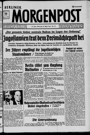 Berliner Morgenpost vom 26.03.1941