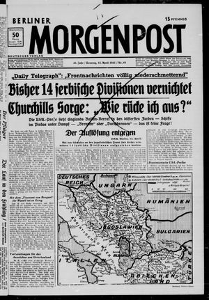 Berliner Morgenpost vom 13.04.1941
