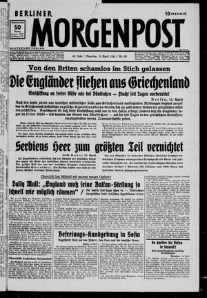Berliner Morgenpost vom 15.04.1941