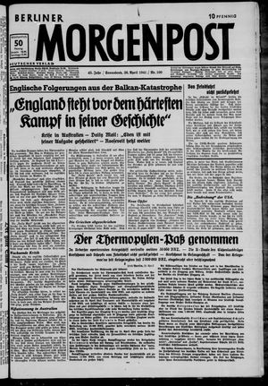 Berliner Morgenpost vom 26.04.1941