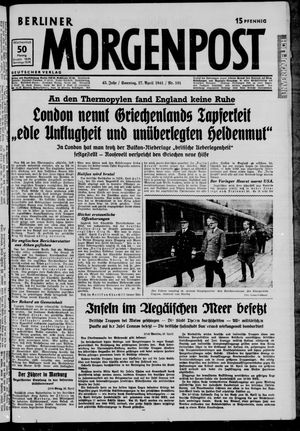 Berliner Morgenpost vom 27.04.1941