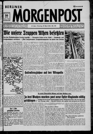 Berliner Morgenpost vom 29.04.1941