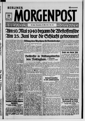 Berliner Morgenpost vom 10.05.1941