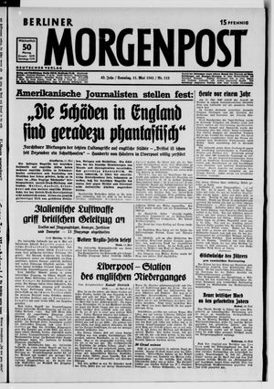 Berliner Morgenpost vom 11.05.1941