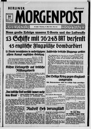 Berliner Morgenpost vom 13.05.1941