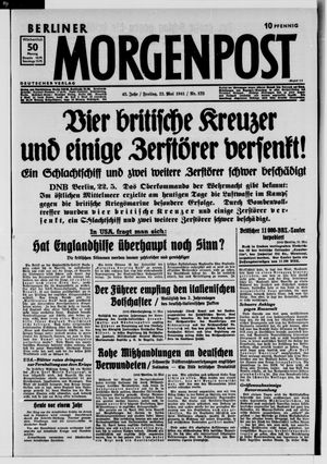 Berliner Morgenpost vom 23.05.1941