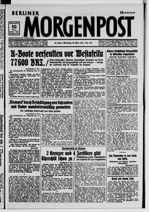Berliner Morgenpost vom 28.05.1941