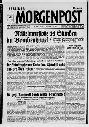 Berliner Morgenpost vom 01.06.1941