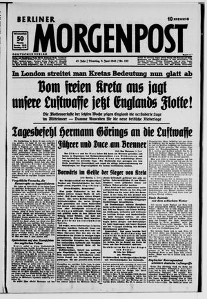 Berliner Morgenpost vom 03.06.1941