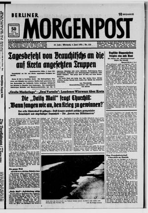 Berliner Morgenpost vom 04.06.1941