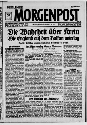 Berliner Morgenpost vom 13.06.1941