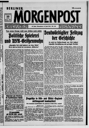 Berliner Morgenpost vom 14.06.1941