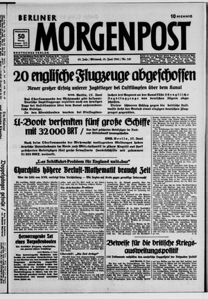 Berliner Morgenpost vom 18.06.1941