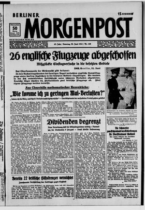 Berliner Morgenpost vom 22.06.1941