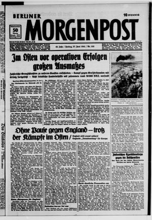 Berliner Morgenpost vom 27.06.1941