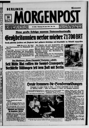 Berliner Morgenpost vom 29.06.1941