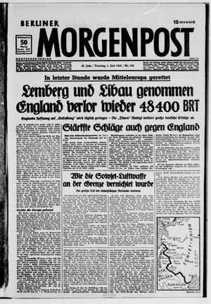 Berliner Morgenpost vom 01.07.1941
