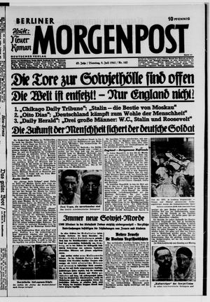 Berliner Morgenpost vom 08.07.1941