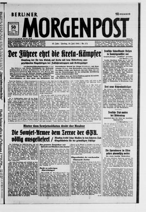 Berliner Morgenpost vom 18.07.1941