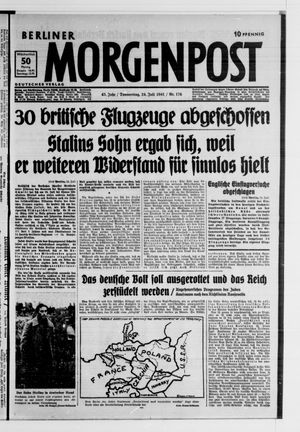 Berliner Morgenpost vom 24.07.1941