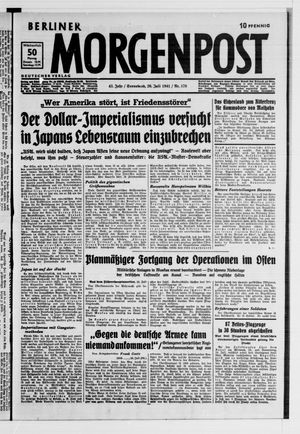Berliner Morgenpost vom 26.07.1941