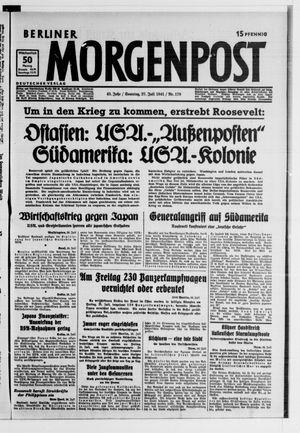 Berliner Morgenpost vom 27.07.1941