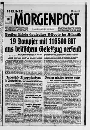 Berliner Morgenpost vom 30.07.1941