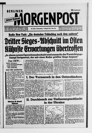 Berliner Morgenpost vom 07.08.1941