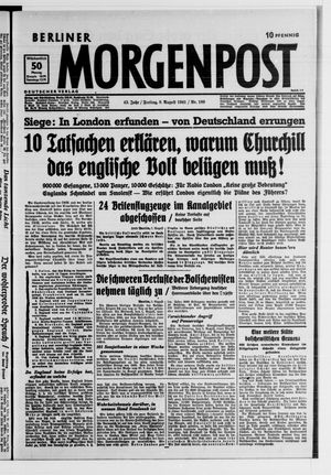 Berliner Morgenpost vom 08.08.1941