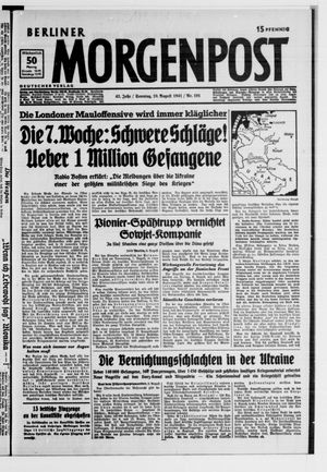 Berliner Morgenpost vom 10.08.1941