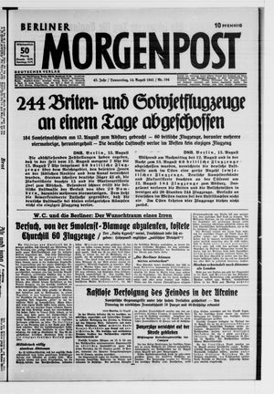 Berliner Morgenpost vom 14.08.1941