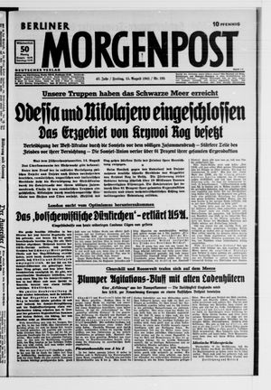Berliner Morgenpost vom 15.08.1941