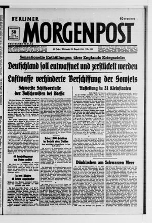 Berliner Morgenpost vom 20.08.1941